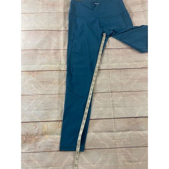 Feed Me Fight Me Women's Blue Athletic Crossfit Leggings - Large - Picture 4 of 12